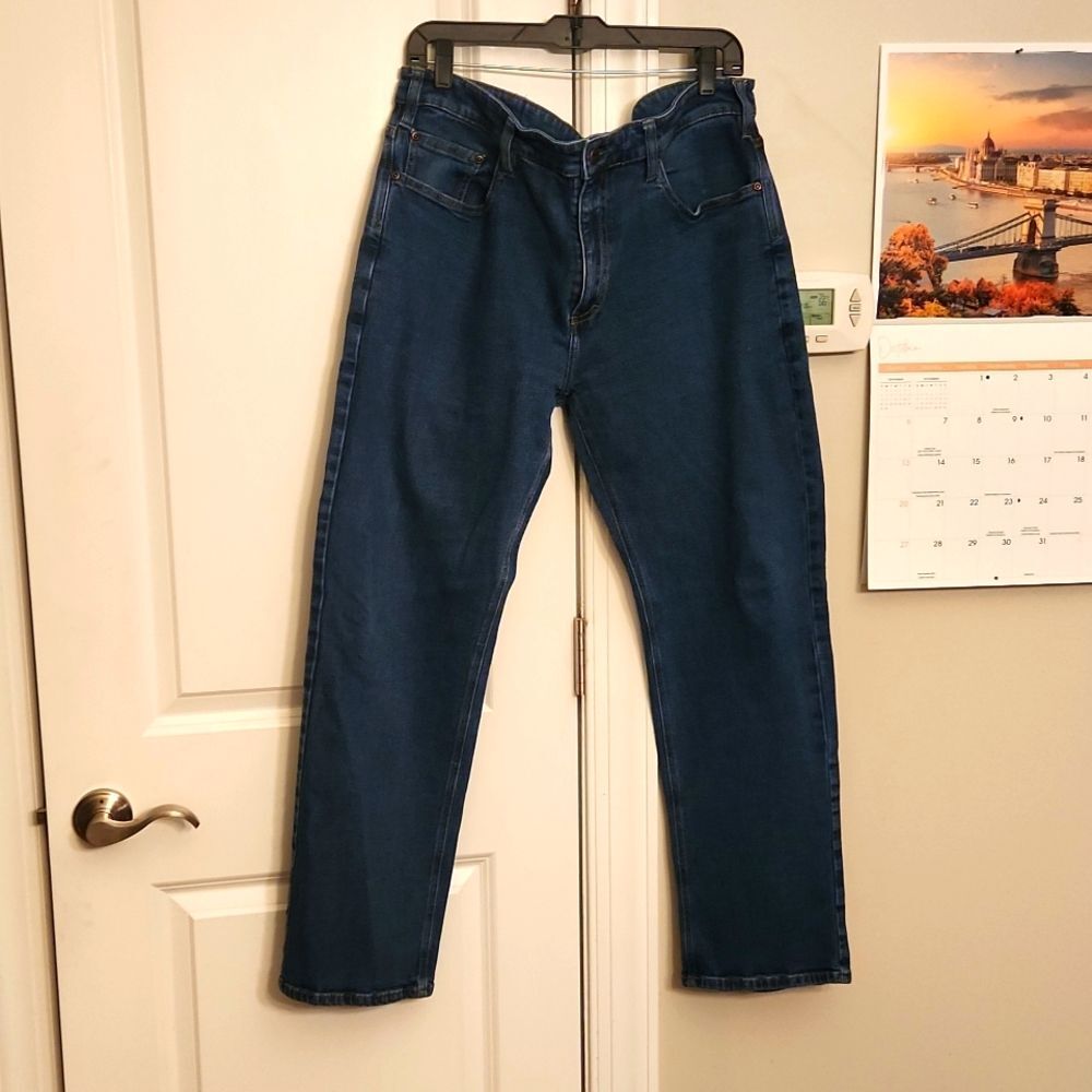 Orvis Men's 1856 5 Pocket Straight Leg Jeans Medium Wash Size 38 x 30